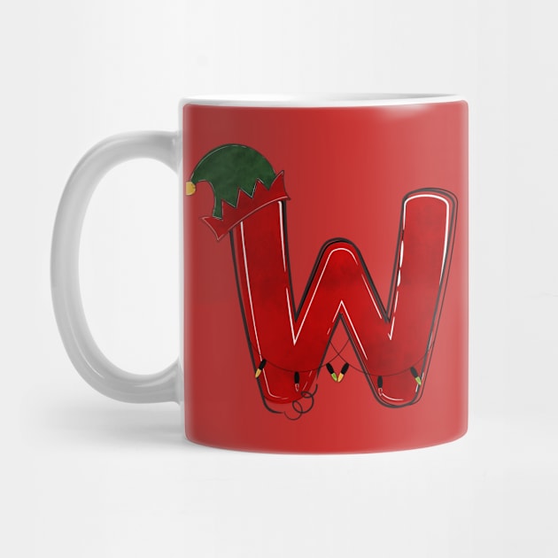 Letter W - Christmas Letter by Pop Cult Store